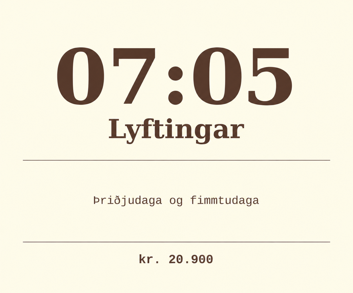 Lyftingar - 07:05