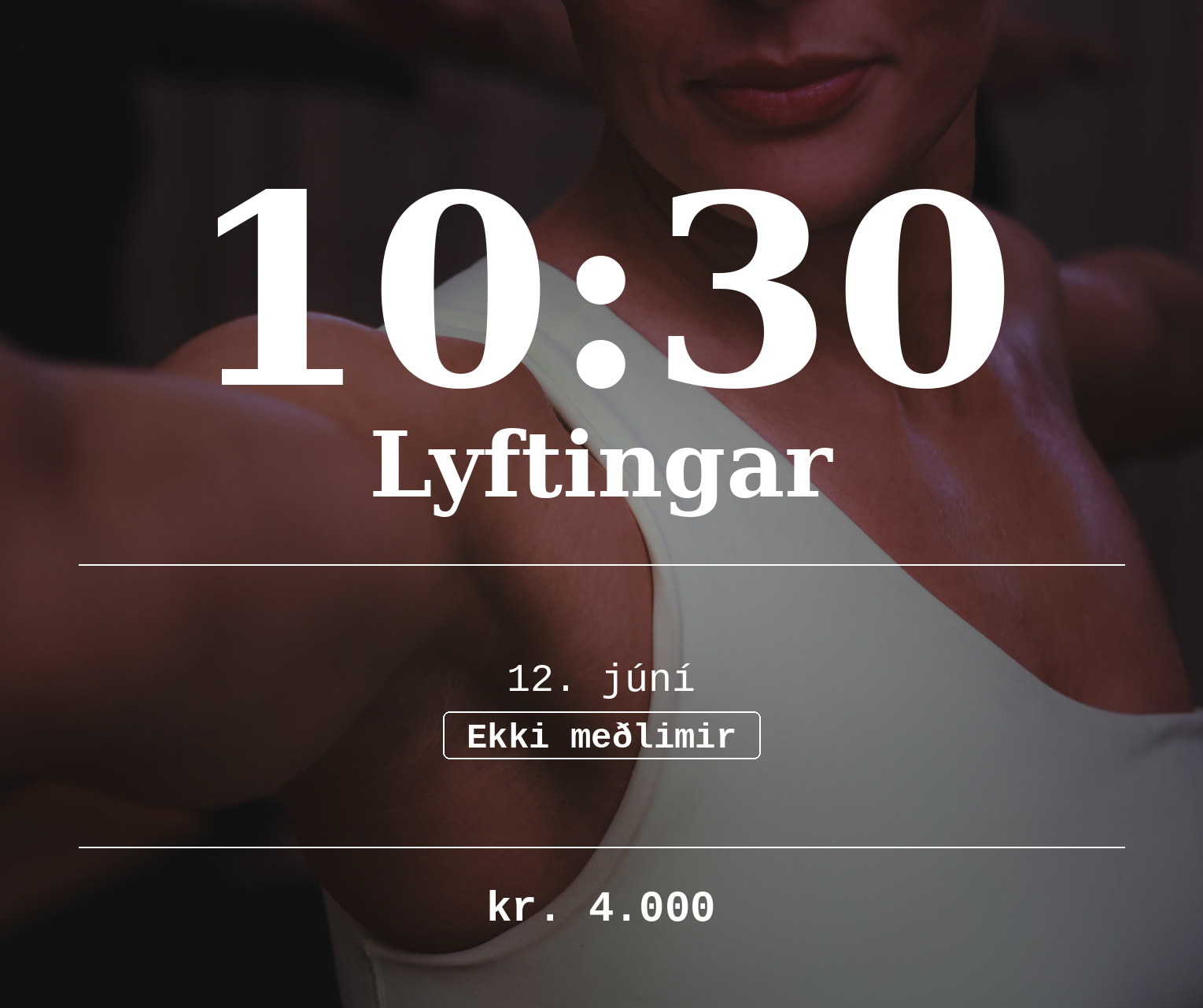 Ekki meðlimir: Lyftingar 12. júní - 10:30