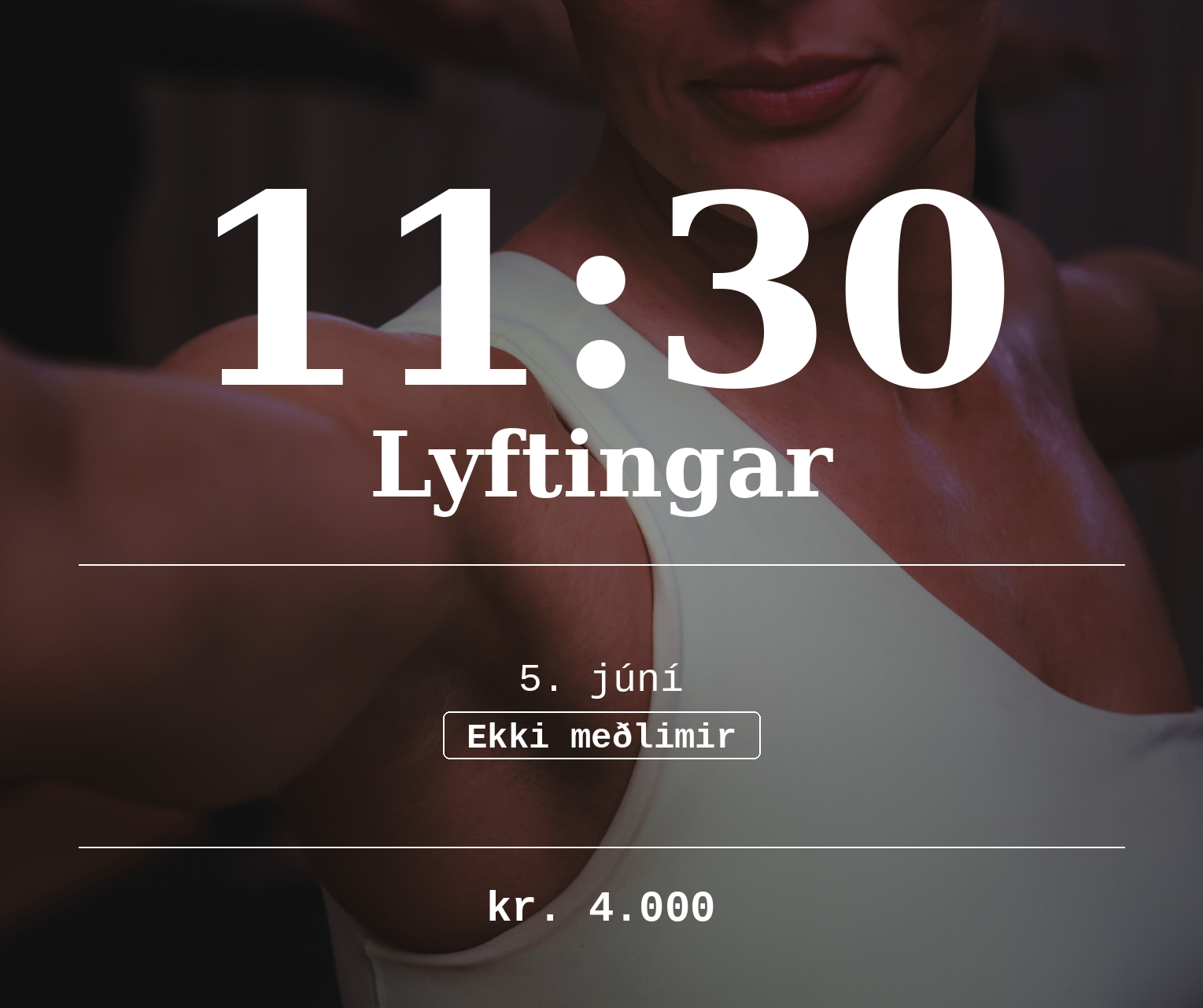 Ekki meðlimir: Lyftingar 5. júní - 11:30