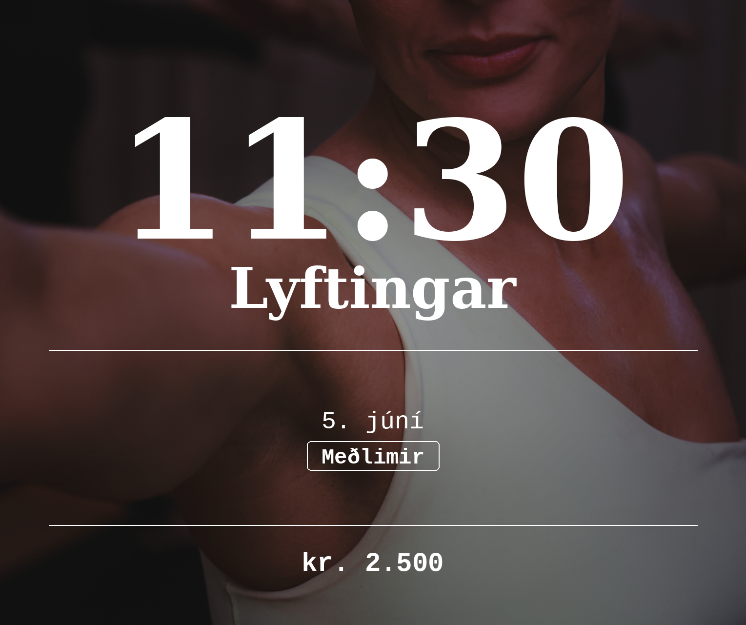 Meðlimir: Lyftingar 5. júní - 11:30