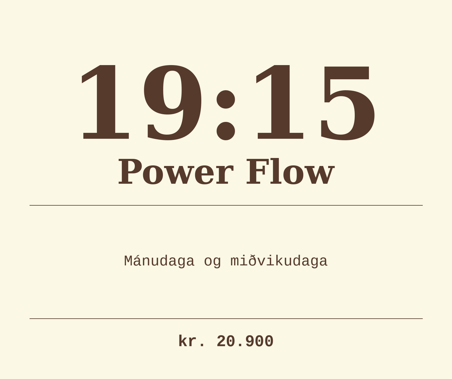 Power Flow - 19:15