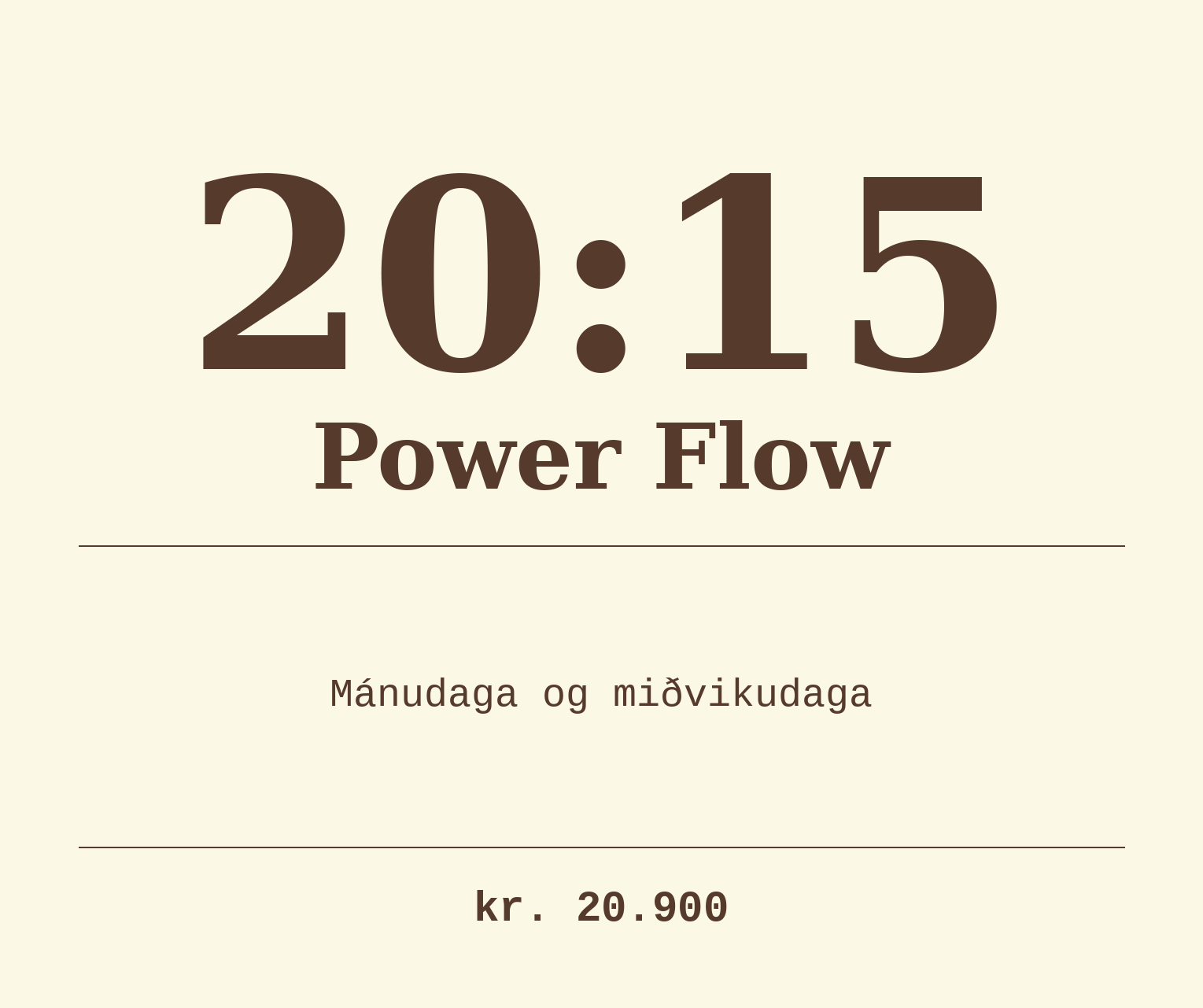 Power Flow - 20:15
