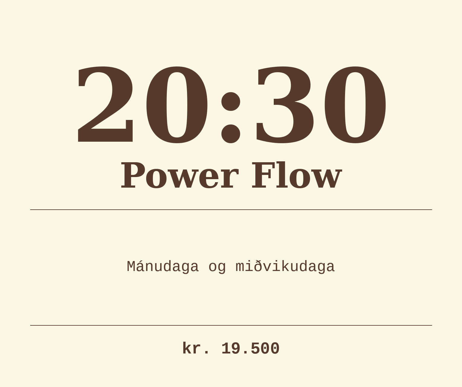 Power Flow - 20:30